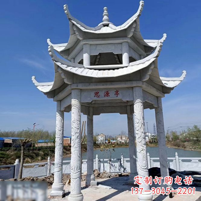 福建公园大理石凉亭
