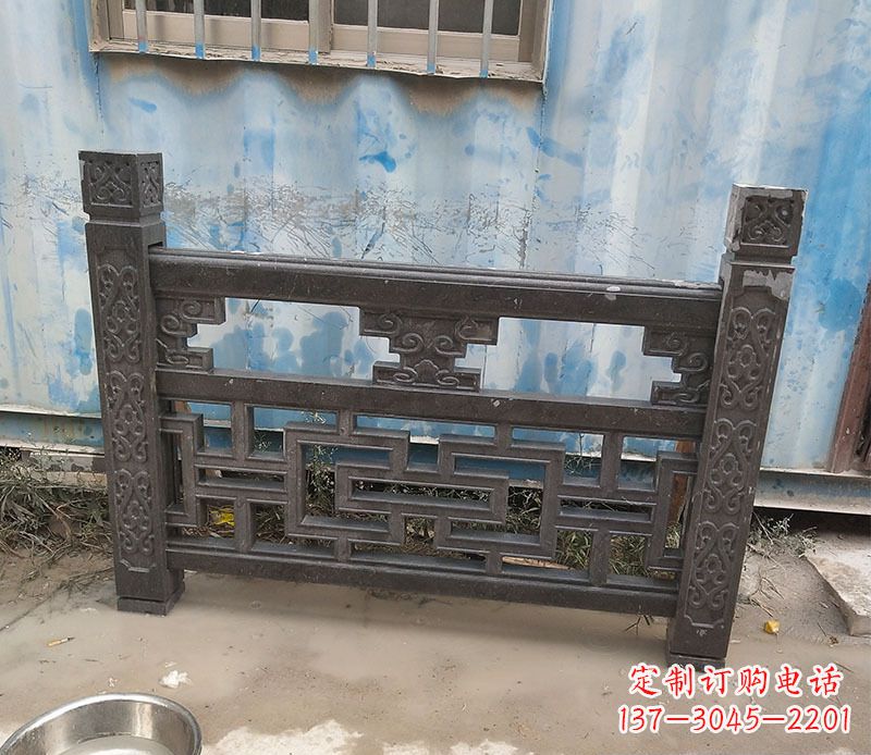 福建集乐馆大理石栏板雕塑