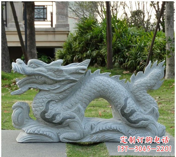 福建精美雕刻的大理石龙雕塑