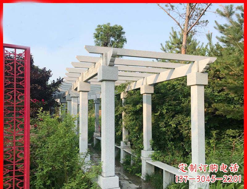 福建精美大理石石雕长廊雕塑