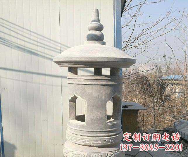 福建精美公园大理石石灯雕塑
