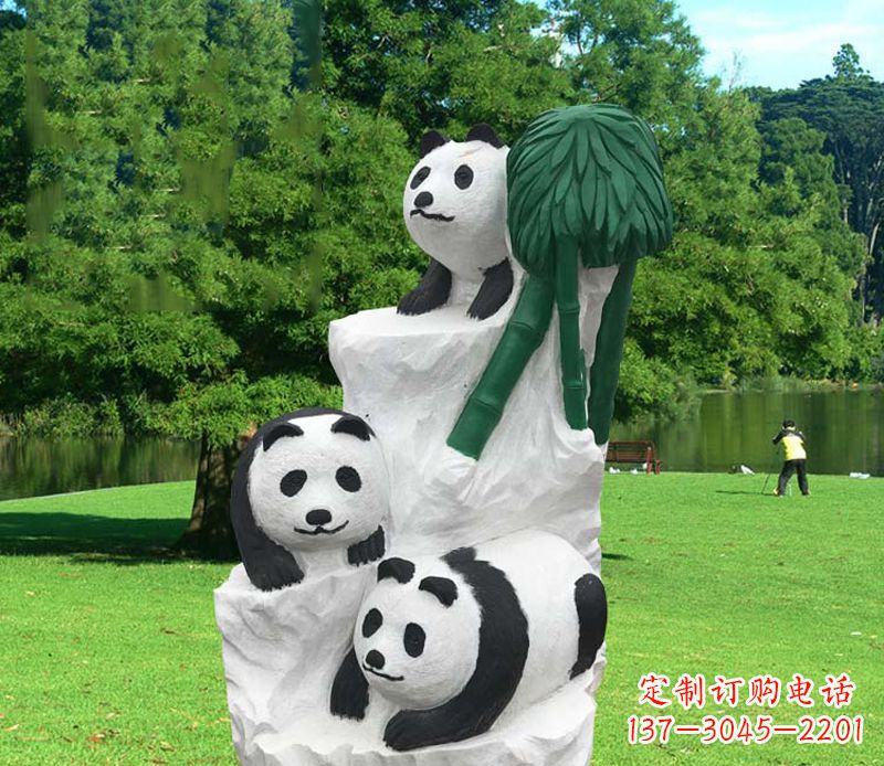 福建公园大熊猫雕塑