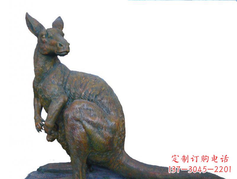 福建精致工艺铜袋鼠雕塑