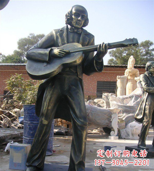 福建高端精致吉他雕塑