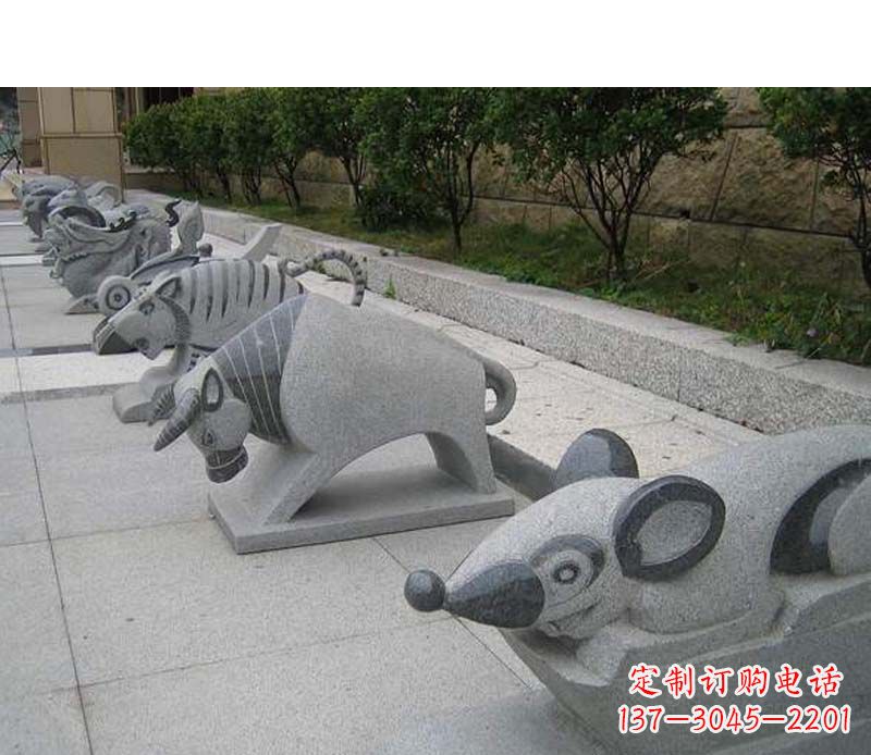 福建十二生肖动物雕塑