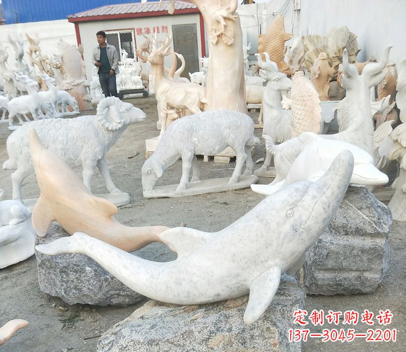 福建精美海豚雕塑,添点视觉亮点