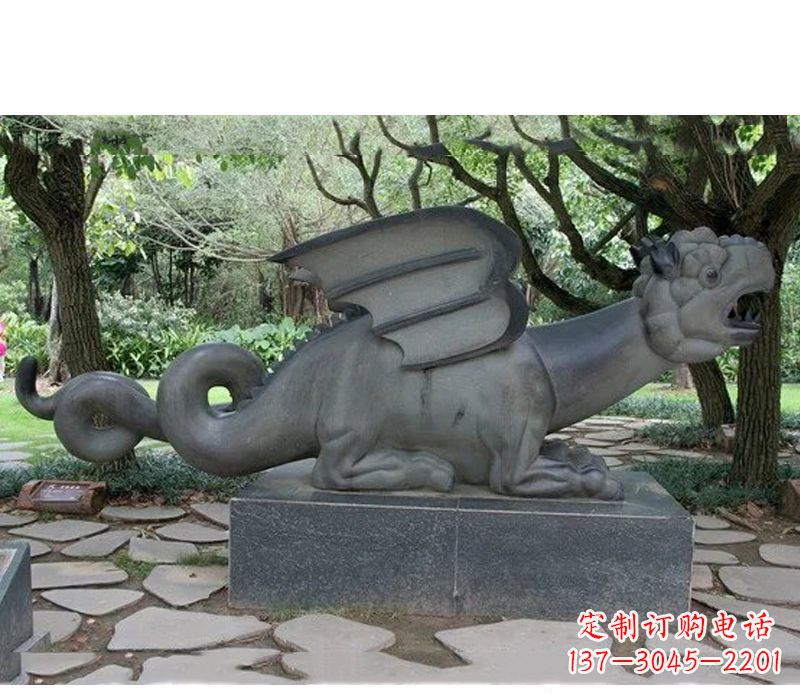福建公园动物恐龙石雕