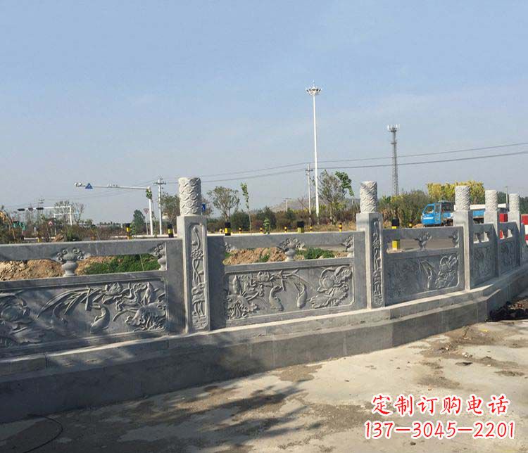 福建风格各异的精美公园仿古石栏板雕塑