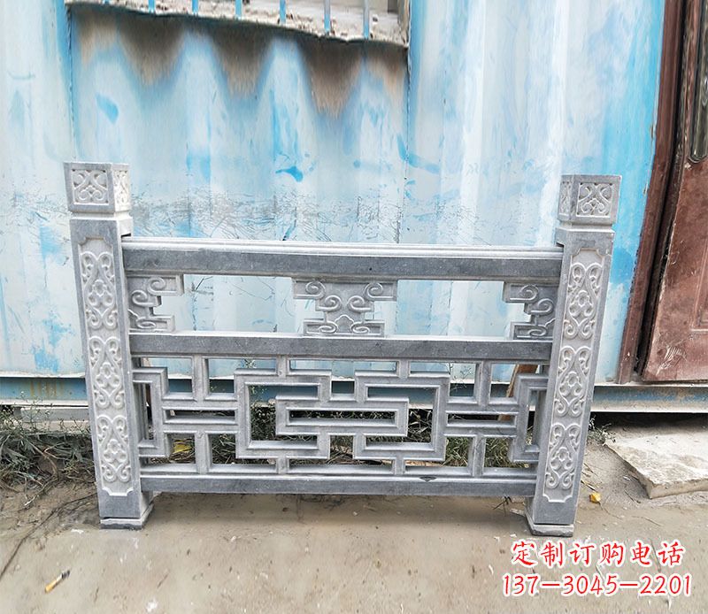 福建艺术精美的公园仿古石栏板雕刻