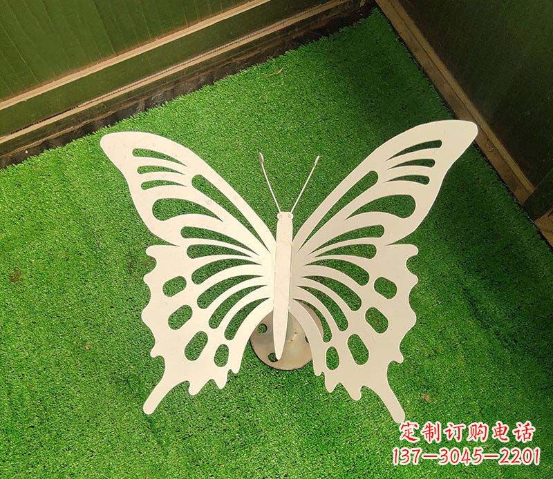 福建优雅迷人的蝴蝶不锈钢雕塑