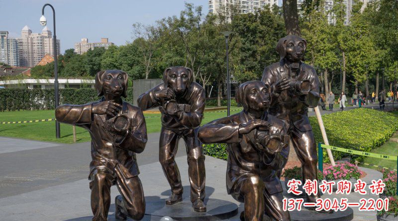 福建公园装饰雕塑——可爱活泼的狗雕塑