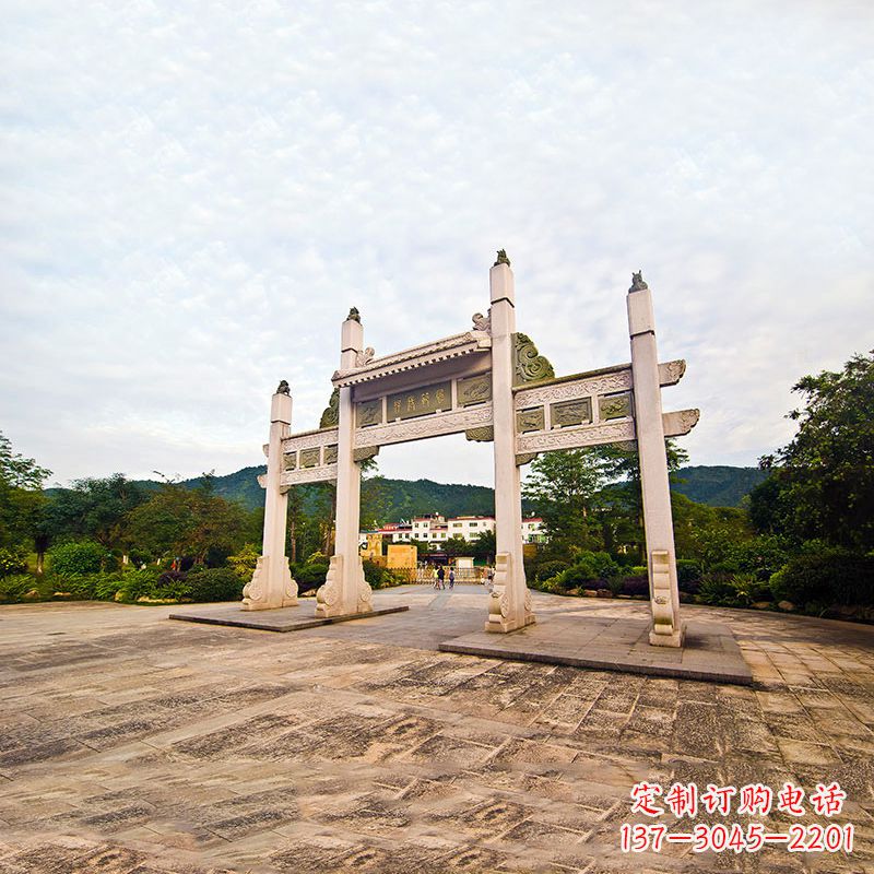 福建精美石牌坊雕塑
