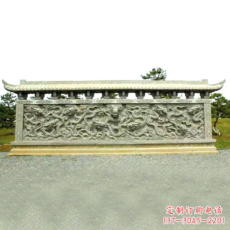福建山水玉龙壁雕艺术