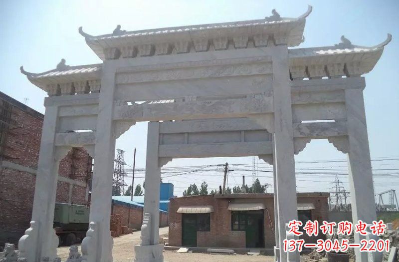福建牌坊石雕 – 三门牌坊石雕,极具风格的艺术品