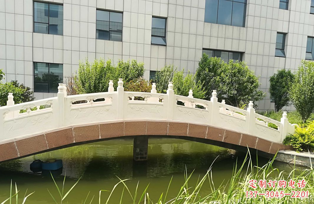 福建公园汉白玉石拱桥 (4)