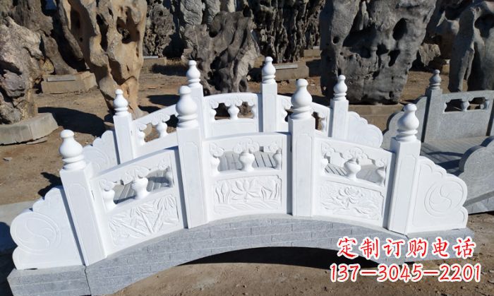 福建手工雕刻的汉白玉拱桥雕塑