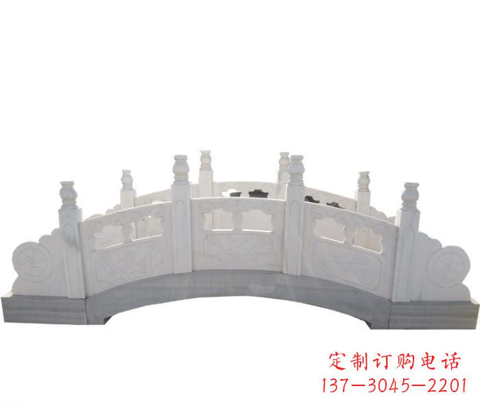 福建精美汉白玉石拱桥雕塑
