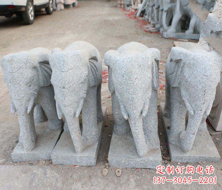 福建优雅流畅的大象雕塑