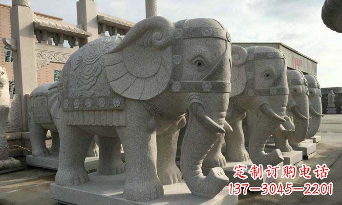 福建庄严雄伟的大象石雕