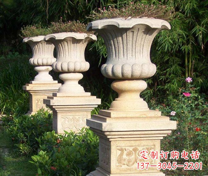 福建高质量大理石花盆石雕