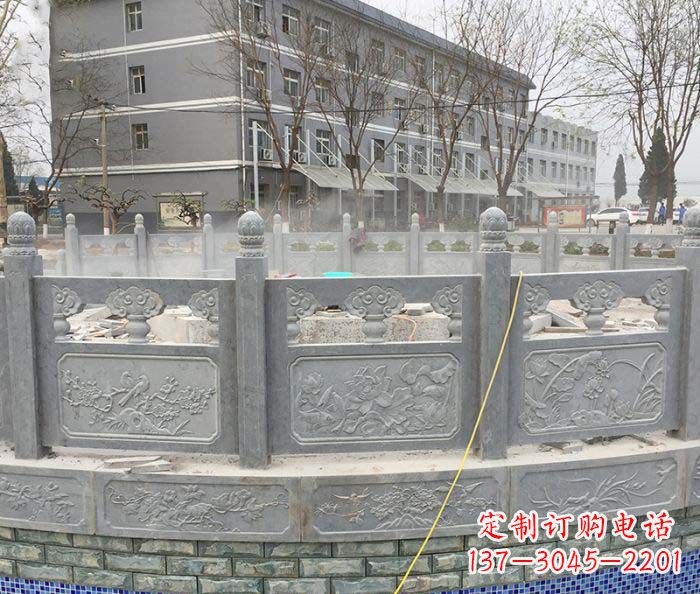 福建公园景观大理石栏板雕塑