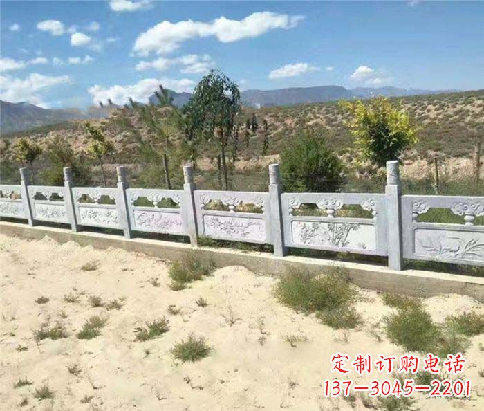 福建精美雕刻的大理石栏板石雕