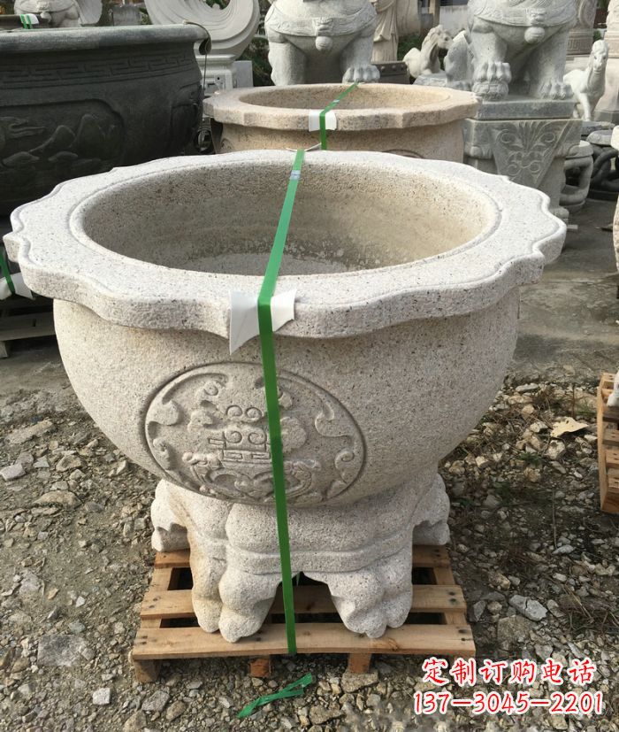 福建高品质大理石水缸雕塑
