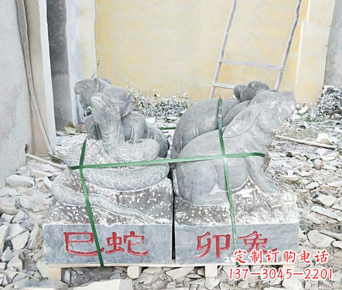 福建中领雕塑公园主题石雕“12生肖”