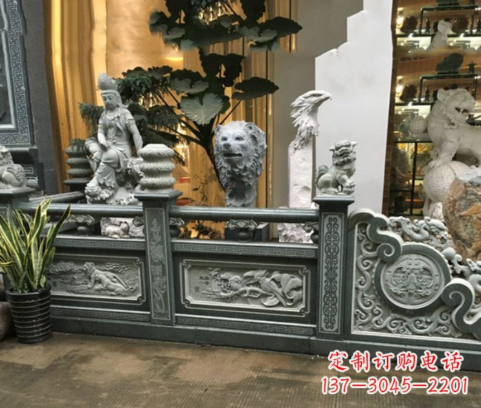 福建精美仿古石栏板雕塑