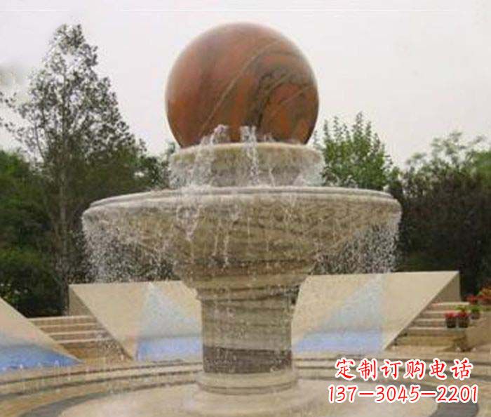 福建精致禅意风水球雕塑