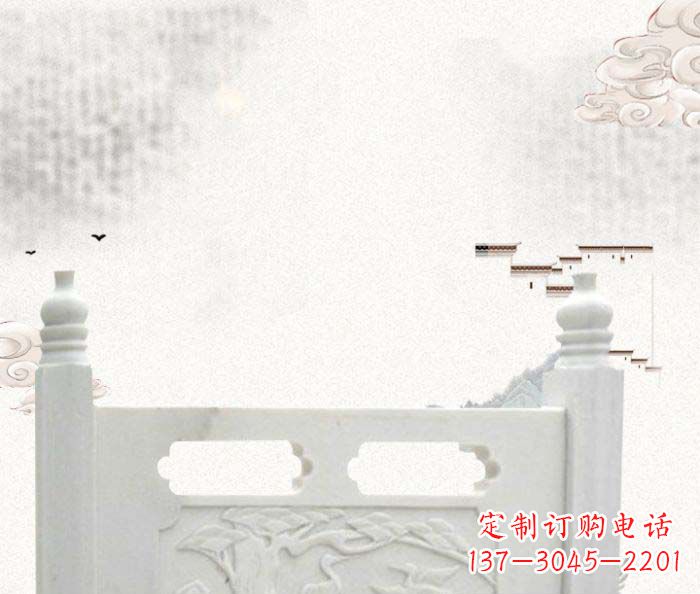 福建中领雕塑汉白玉石栏板雕塑