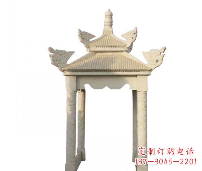 福建高品质园林石雕凉亭