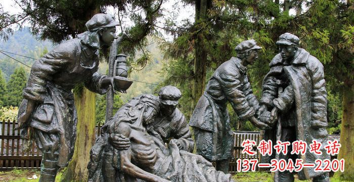 福建红军铜雕,宣扬时代之精神