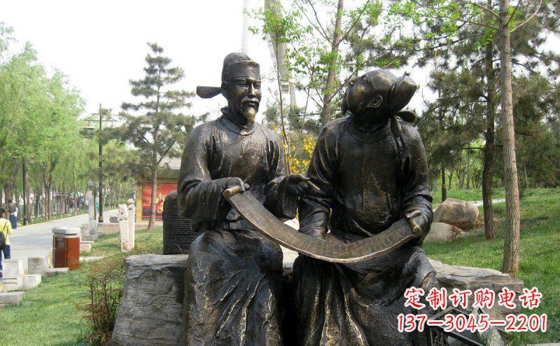 福建传承经典,定制古典唐代人物小品铜雕