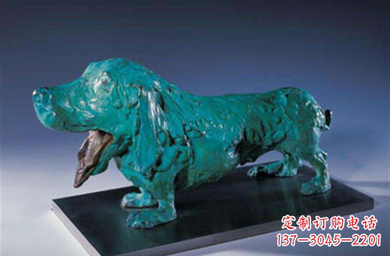 福建柯基狗铜雕艺术品