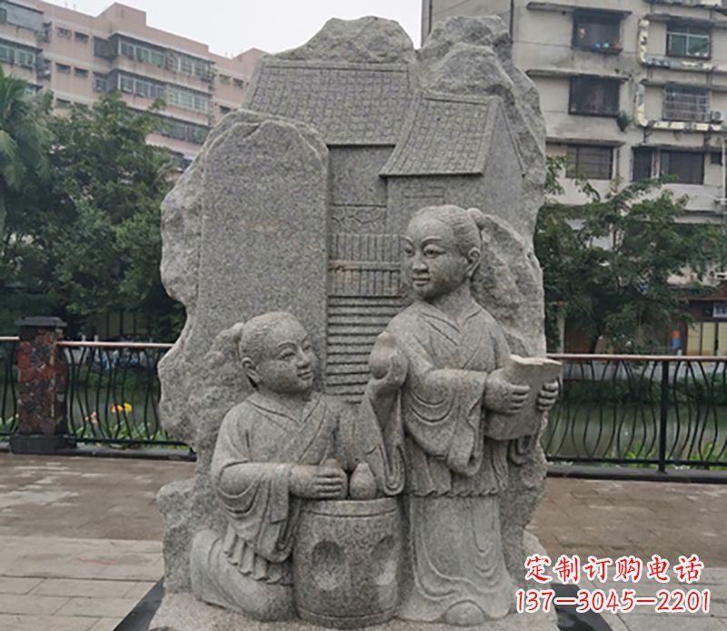福建高品质孔融让梨石雕