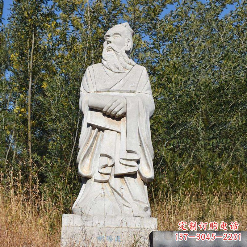 福建以司马迁石雕塑展现古代名人