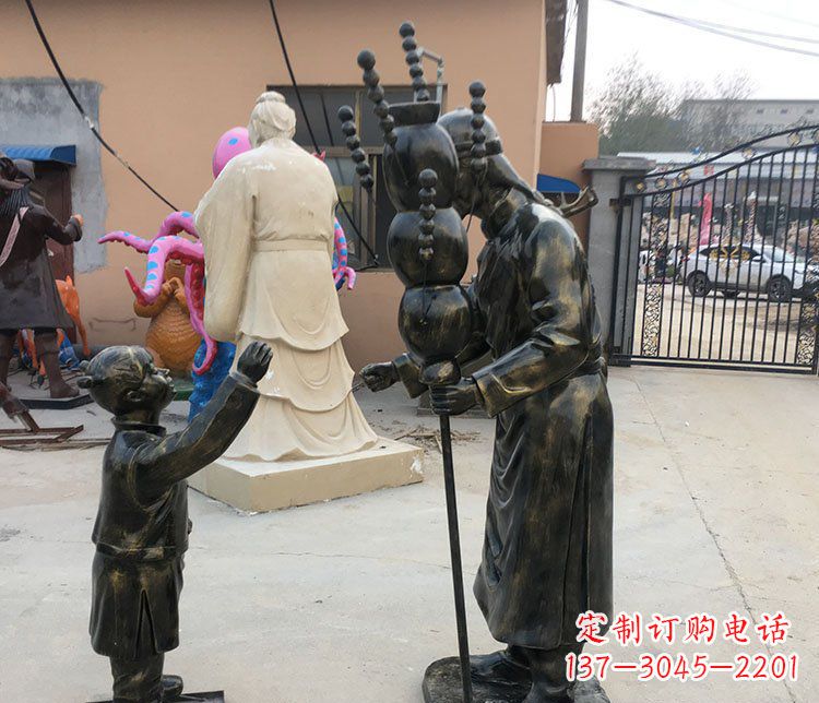 福建可爱玻璃钢葫芦雕塑