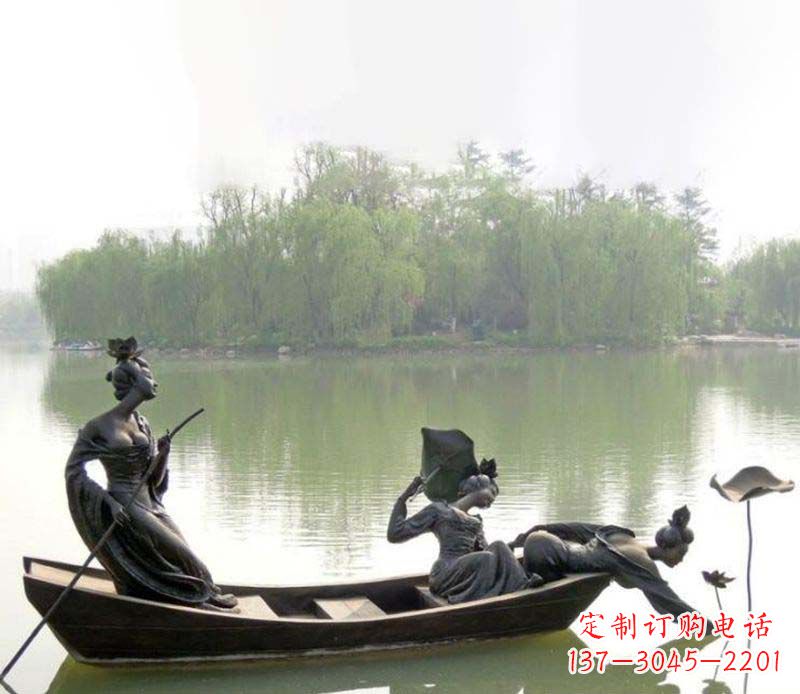 福建百年静静秀—美女铜雕