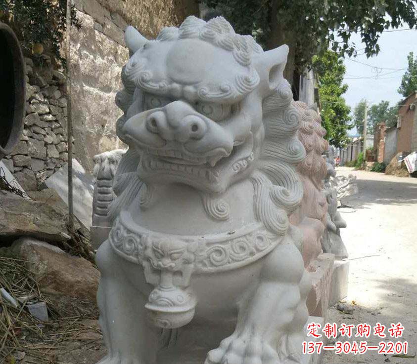 福建中领雕塑母子狮子石雕