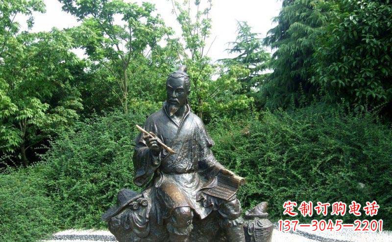 福建传统风情渔翁铜雕