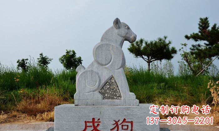 福建青石生肖动物雕塑