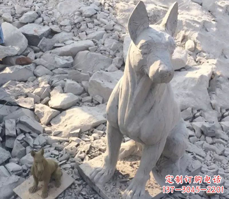 福建精美工艺十二生肖狗石雕