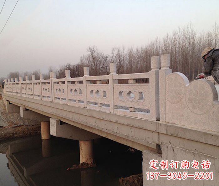 福建大理石雕塑栏板,点缀公园之美