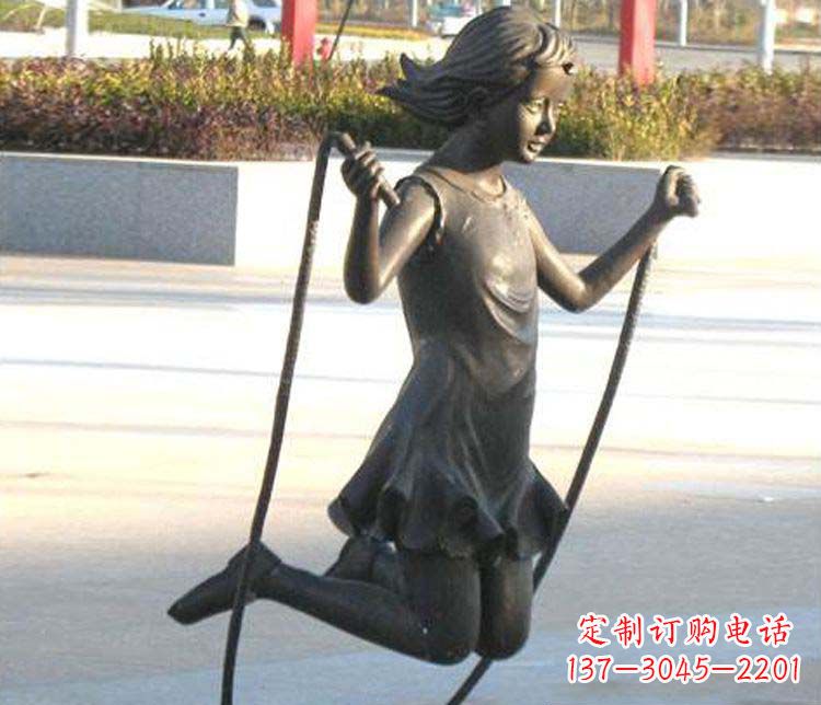 福建汇聚灵动的青春,唯美女孩铜雕