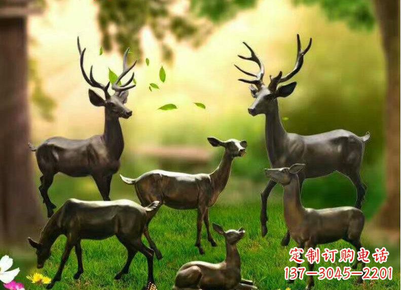 福建公园动物铜雕塑