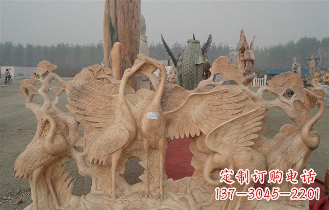 福建精美仙鹤雕塑