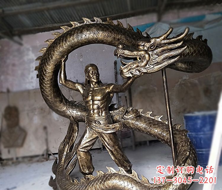 福建高质量的文化艺术装饰铜雕龙雕塑