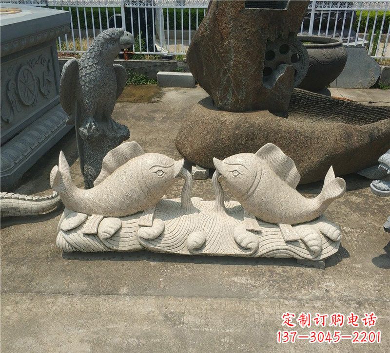 福建优质鲤鱼石雕