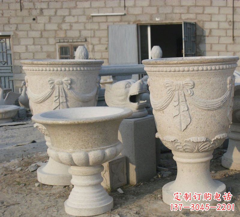 福建经典欧式花盆石雕